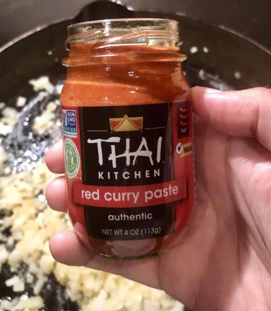 jar of red curry paste