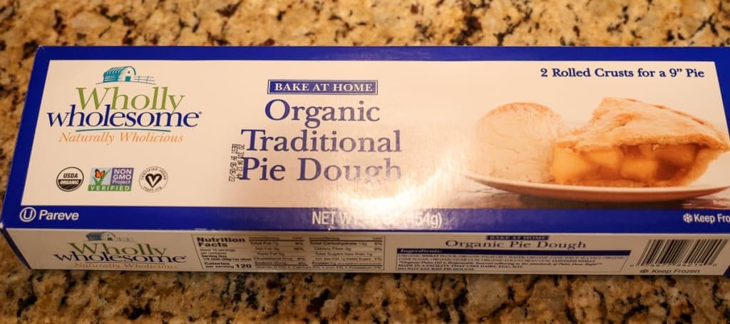 pre-made pie dough in a box