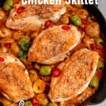 Olive and pepper chicken pin